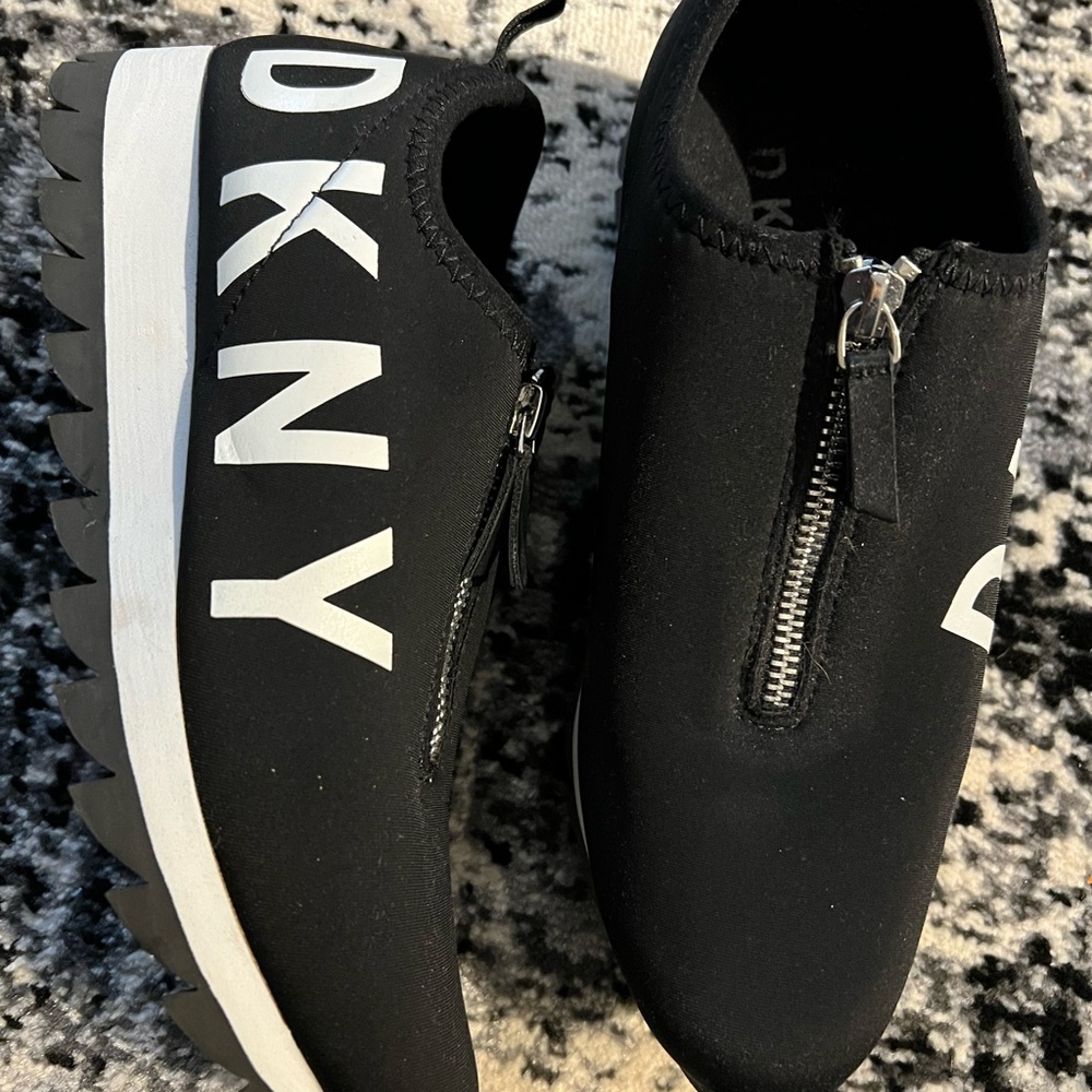 Brand New never worn dkny zip up sneakers
